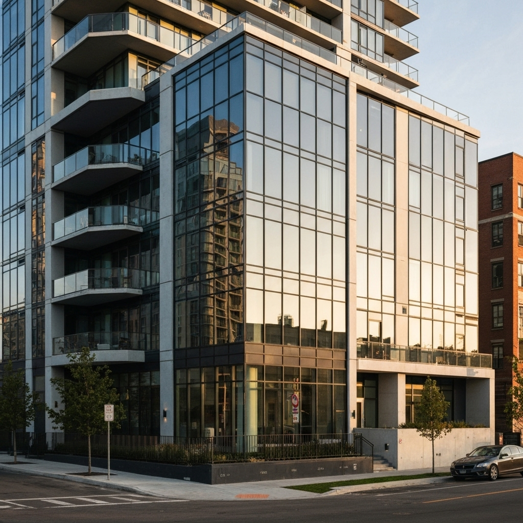 Modern architectural building